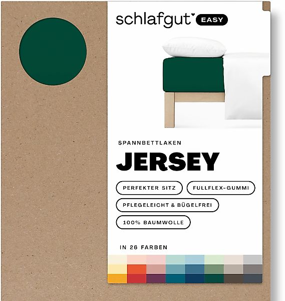 Schlafgut Spannbettlaken "EASY aus 100% Baumwolle, weich & saugfähig, Marke günstig online kaufen