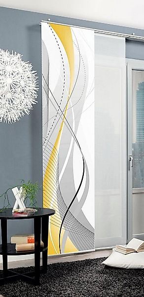 HOME WOHNIDEEN Schiebegardine CARLISLE (1 St), Paneelwagen, blickdicht, HxB günstig online kaufen