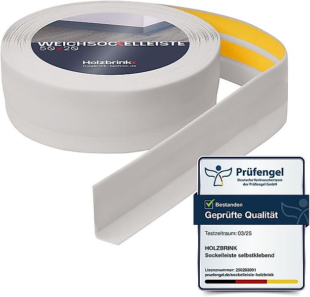 HOLZBRINK Sockelleiste HOLZBRINK selbstklebend PVC 50x20mm, 1 m, L: 100 cm, günstig online kaufen