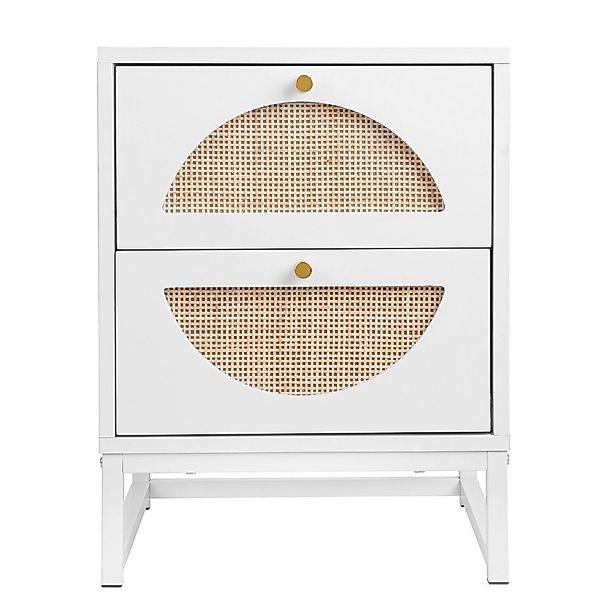 MilestoneHOMELIFE Nachttisch Freistehender Buffetschrank aus Naturrattan mi günstig online kaufen