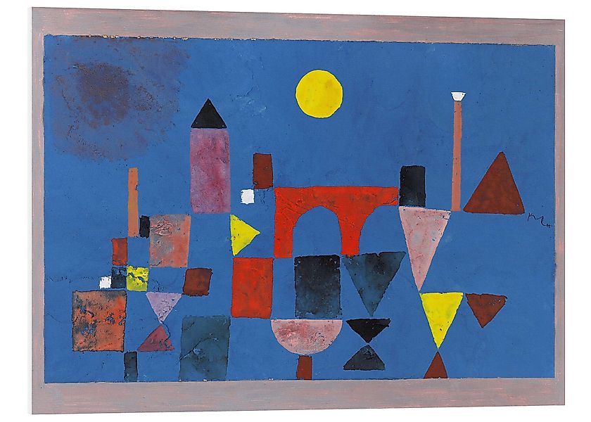 Posterlounge Poster Paul Klee, Rote Brücke, günstig online kaufen