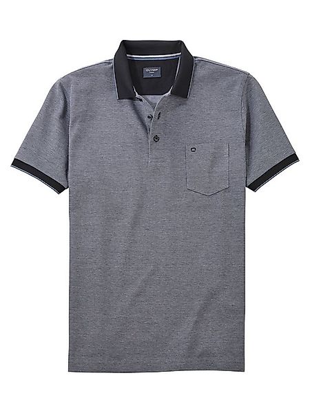 OLYMP Poloshirt Casual Two-Tone Piqué, Seitenschlitzen im Saum günstig online kaufen