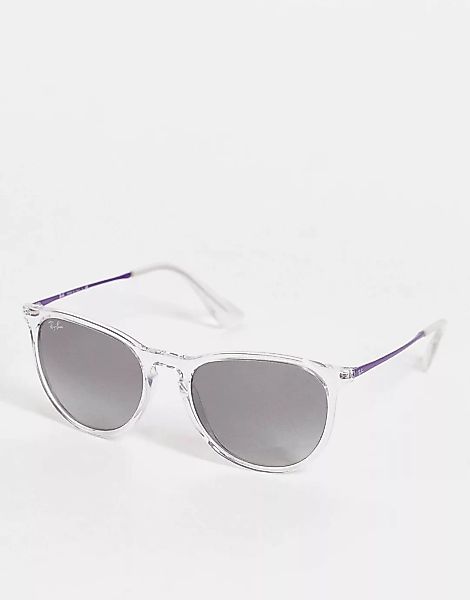 Ray-Ban – Erika – Transparente runde Sonnenbrille für Damen 0RB4172 günstig online kaufen
