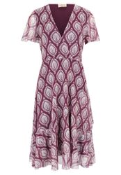 Cartoon Volantkleid Damen Volantkleid mit Rüschen günstig online kaufen