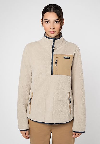 SUBLEVEL Fleecepullover Fleecejacke mit Stehkragen günstig online kaufen