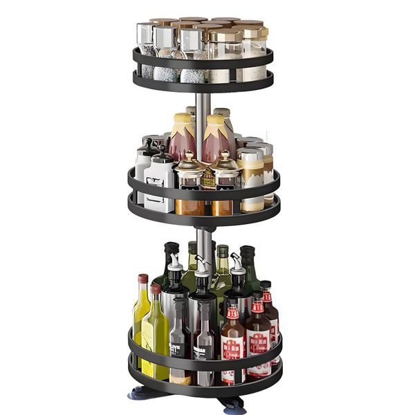 PODOFO Gewürzregal Gewürzregal Drehbar 3 Etagen günstig online kaufen