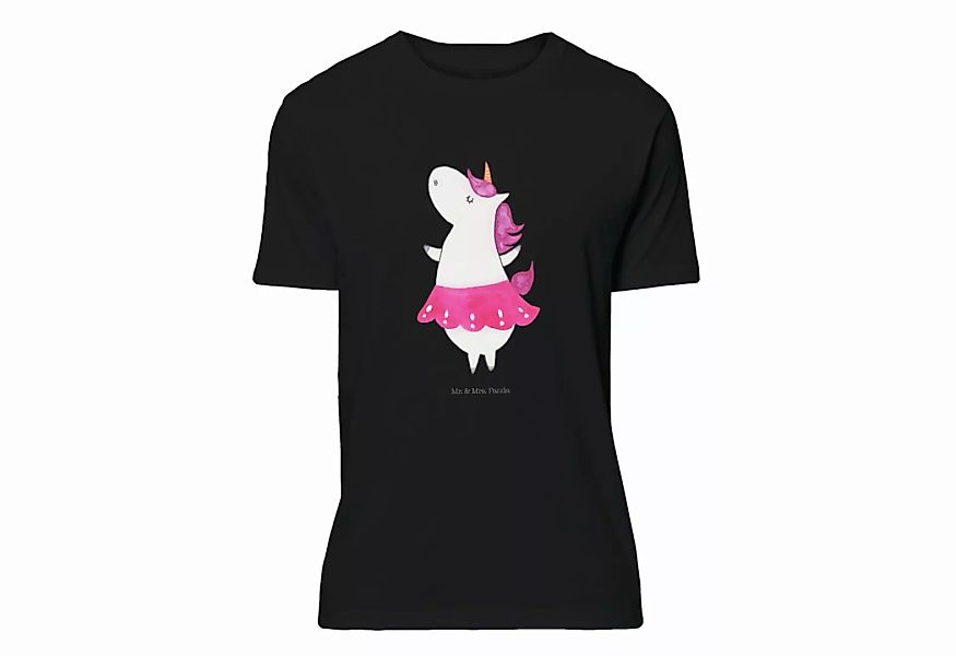 Mr. & Mrs. Panda T-Shirt Einhorn Ballerina - Schwarz - Geschenk, Lebenslust günstig online kaufen
