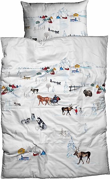 CASATEX Bettwäsche "Scanda" 2 Stk. skandinavisches Design, zauberhaftes win günstig online kaufen