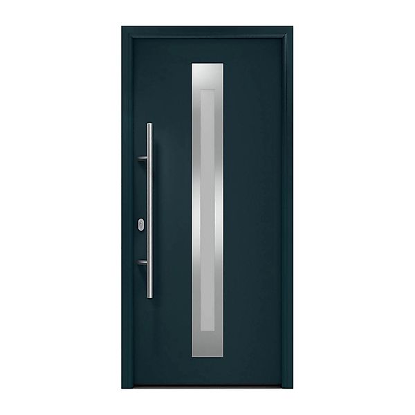 EcoStar Haustür Isopro IP 770S Anthrazitgrau 110 cm x 210 cm DIN L günstig online kaufen