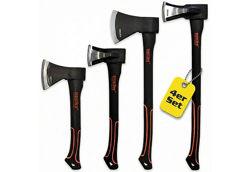 Hecht Axt 30, 40cm Beile 55cm Axt 63cm Spaltaxt Set, (4-St), Fiberglaskern, günstig online kaufen