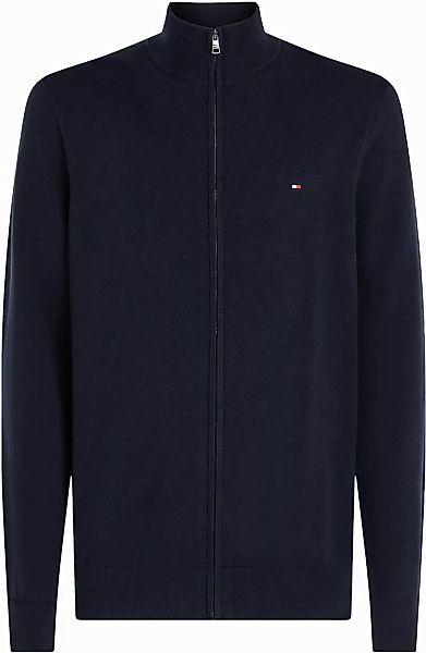 Tommy Hilfiger Strickjacke Zip Navy - Größe XL günstig online kaufen