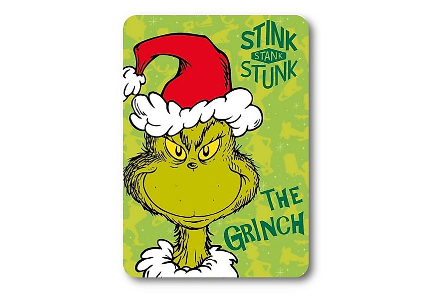 Wohndecke The Grinch Fleecedecke Kuscheldecke 100x140 Kinder Decke weich wa günstig online kaufen