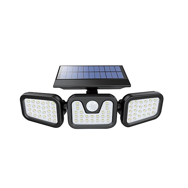 LUXULA LED Solar Wandleuchte 300lm 4000K Neutralweiß Bewegungsmelder 3 Köpf günstig online kaufen