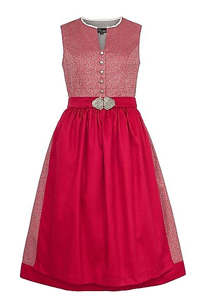 Ramona Lippert Dirndl Trachtenkleid Sana rot mit Schnalle günstig online kaufen