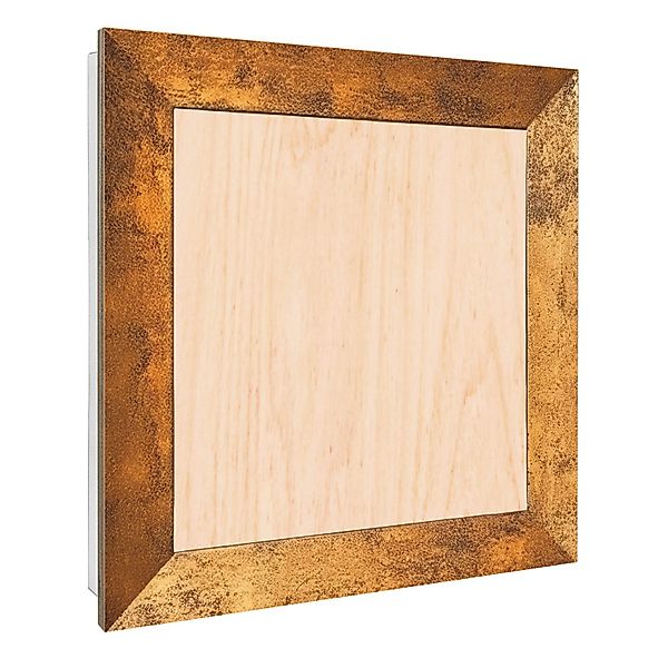 Banjado Schlüsselkasten mit Holzfront 30x30cm Weiß Scharnier Links 50 Haken günstig online kaufen
