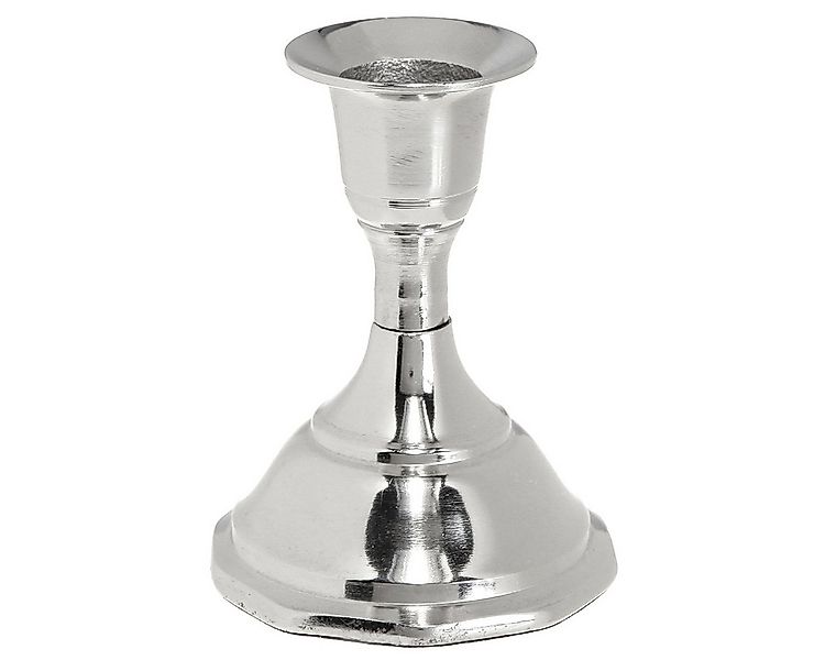 Viana Kerzenhalter Silberner Metall Kerzenhalter 9,5cm 2er Set Deko günstig online kaufen