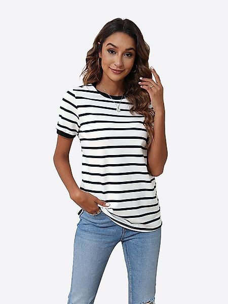 Imily Bela T-Shirt Damen Einfaches Kurzarm Top (Packung, 1-tlg., 1per-Pack) günstig online kaufen
