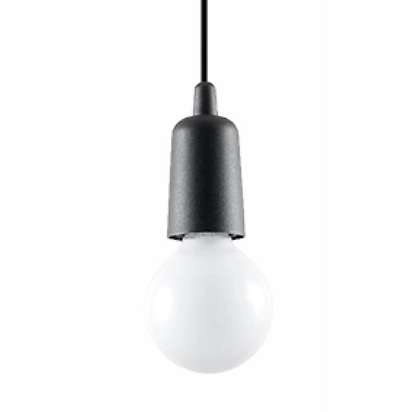 Sollux Lighting Hängeleuchte Diego 1 Grau günstig online kaufen