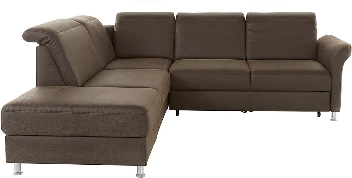 sit&more Ecksofa »Darwin L-Form«, inklusive Federkern, wahlweise mit Kopfte günstig online kaufen