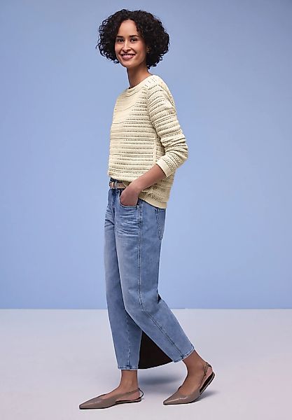 STREET ONE Strickpullover aus reiner Baumwolle günstig online kaufen