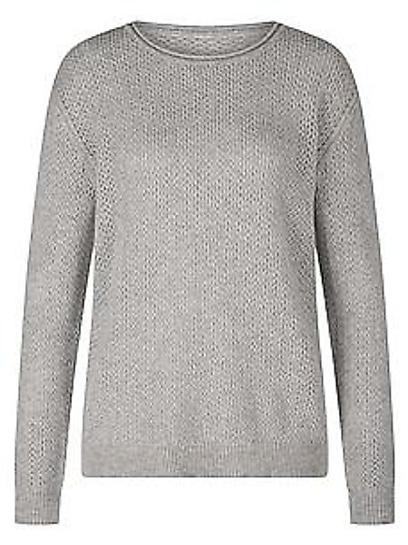 Rundhals-Pullover aus 100% Kaschmir Peter Hahn grau günstig online kaufen