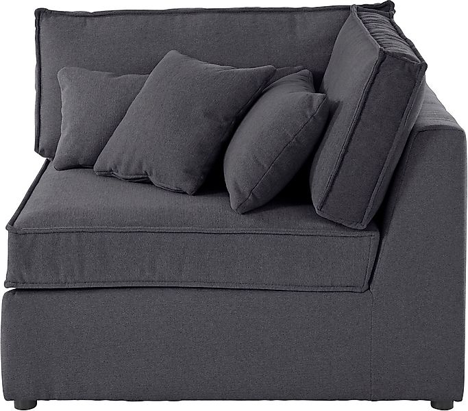 RAUM.ID Sofa-Eckelement "Florid", Teil eines Modulsofas, fester Sitzkomfort günstig online kaufen