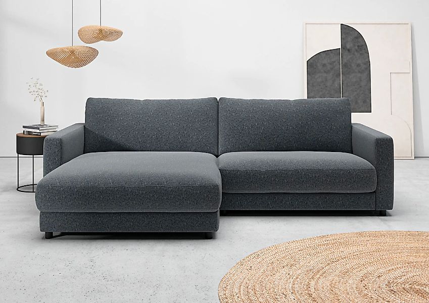 Home affaire Ecksofa "Ecksofa Jiro, L-Form, große Sitztiefe, Breite 265 cm" günstig online kaufen