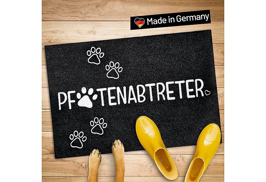 WELLMODA Fußmatte Inkl. Pfotenabtreter Motiv I Für Tierliebhaber I rutschfe günstig online kaufen