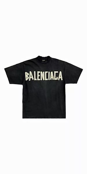 Balenciaga Print-Shirt Balenciaga Tape Optik T-Shirt Schwarz Unisex XXL günstig online kaufen