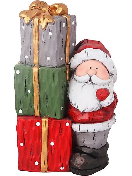 Trend Line Weihnachtsfigur Dekofigur Weihnachtsmann 34 x 21 cm bunt günstig online kaufen
