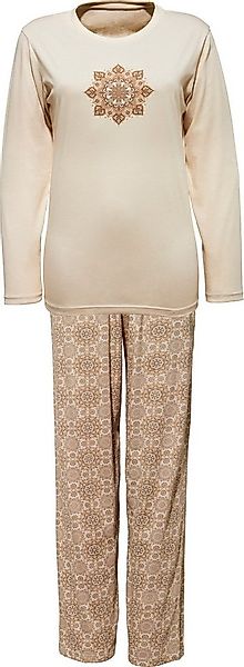 REDBEST Pyjama Damen-Schlafanzug Single-Jersey gemustert günstig online kaufen