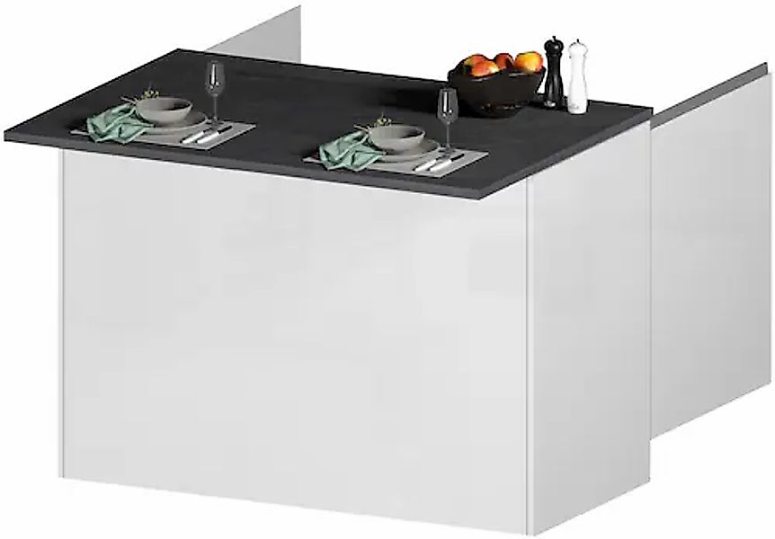 KOCHSTATION Kücheninsel »KS-Sole« Breite 125 cm, mit 2 Türen günstig online kaufen