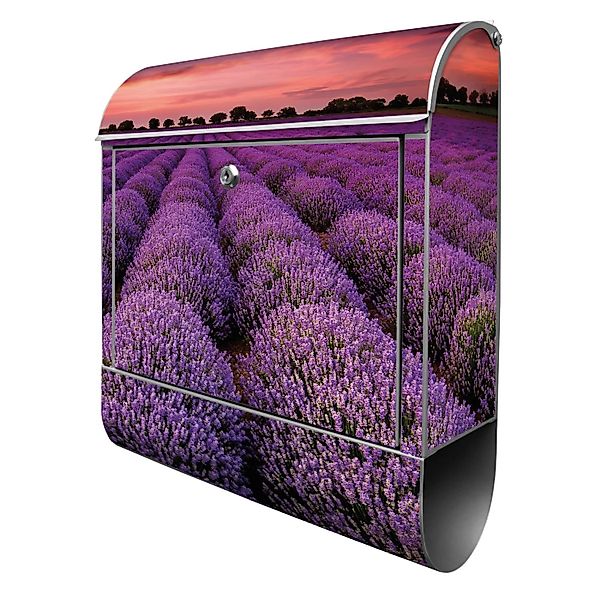 Banjado Design Briefkasten Silber Pulverbeschichtet 39x47x14cm 2 Schlüssel günstig online kaufen