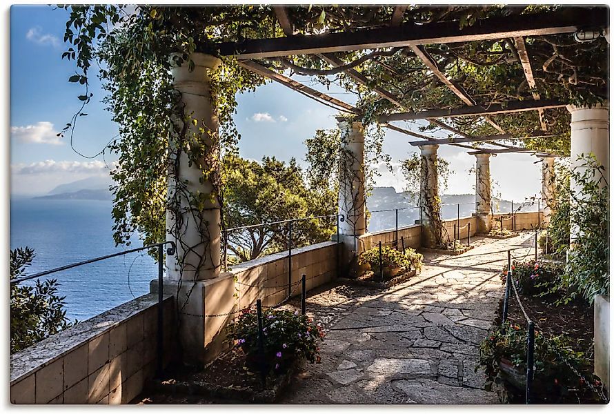 Artland "Garten der Villa San Michele auf Capri" Gebäude 1 Stk. tlg. als Al günstig online kaufen