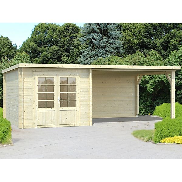 Palmako Gartenhaus "Ella" 6,9+10,0 m², mit Anbaudach günstig online kaufen