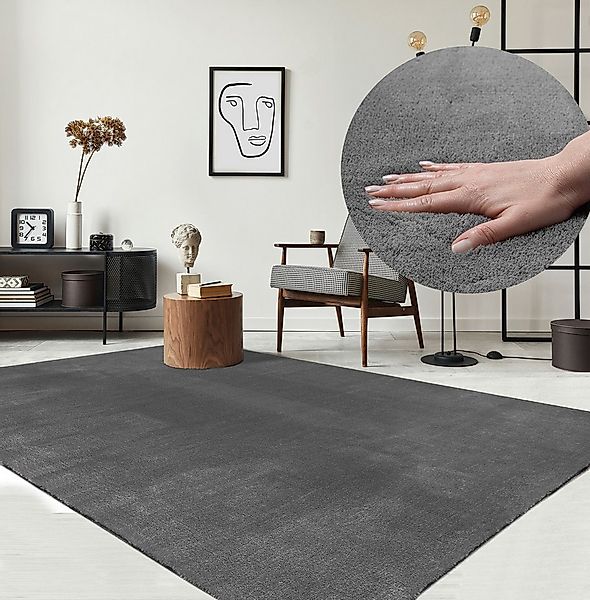 the carpet Teppich Relax kuschelig & Super Soft, Anti-Rutsch Unterseite, re günstig online kaufen