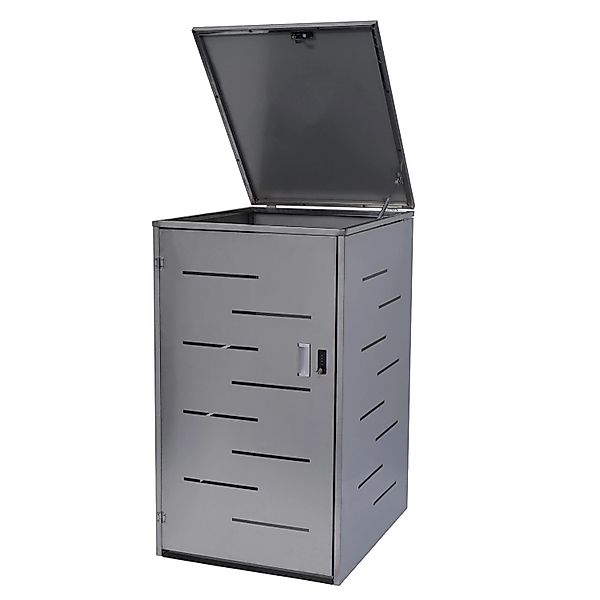 PROREGAL Mülltonnenbox XL 1er 116x71x98cm Erweiterbar Edelstahl 35kg günstig online kaufen