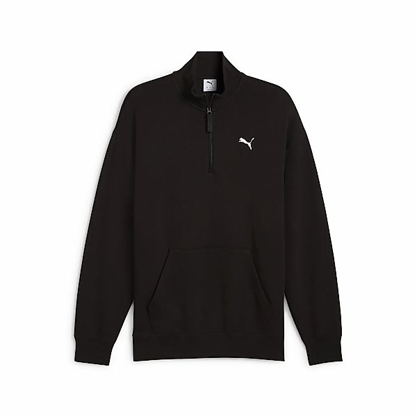 PUMA Sweatshirt "WARDROBE ESS Relaxed Rundhalsshirt mit halblangem Reißvers günstig online kaufen