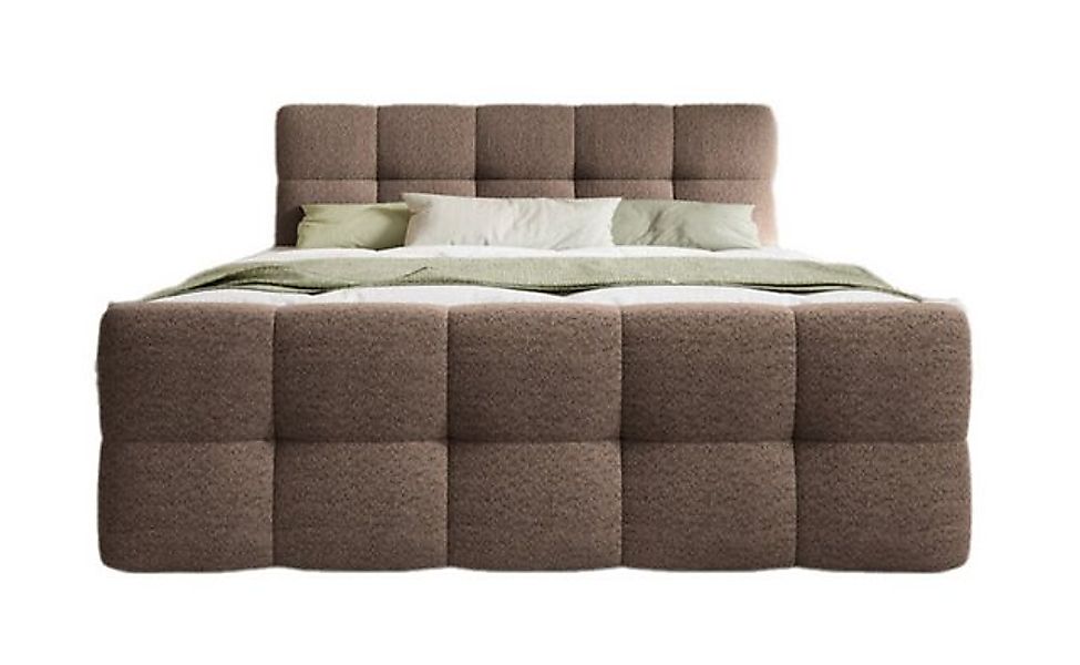 Luxusbetten24 Boxspringbett Cozy Bouclé, ohne Topper günstig online kaufen