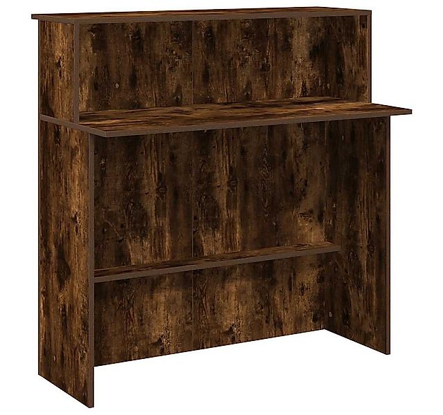 vidaXL Schreibtisch Empfangstheke Räuchereiche 100x50x103,5 cm Holzwerkstof günstig online kaufen