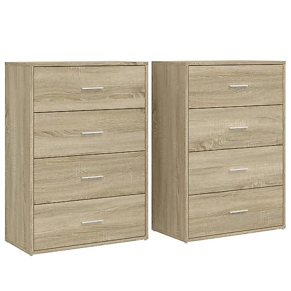 vidaXL Sideboards 2 Stk Sonoma-Eiche 60x31x84 cm Holzwerkstoff 3276583 günstig online kaufen
