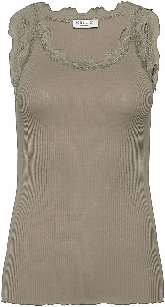 rosemunde Tanktop "Babette Silk Top" Vintage-Spitzenbesatz, breite Träger, günstig online kaufen