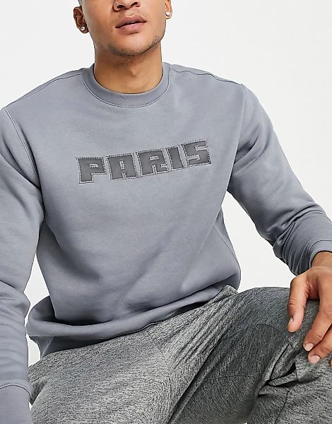 Nike Football – Paris Saint-Germain Club – Sweatshirt in Grau günstig online kaufen