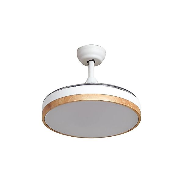 Lindby LED Deckenventilator mit Lampe Oras 10022094 Leselampe Modern in Wei günstig online kaufen