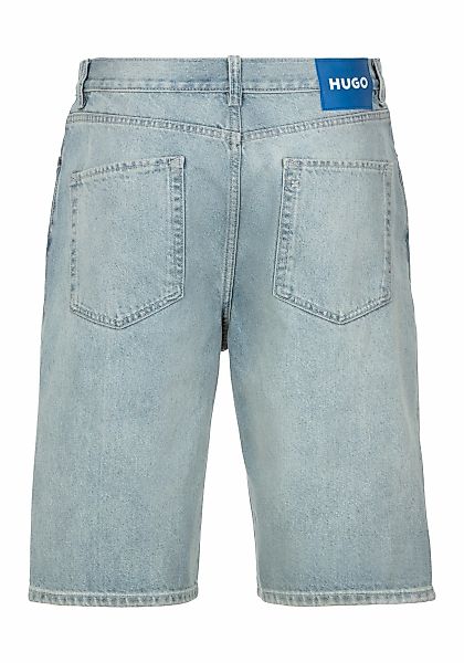 HUGO Blue Shorts "Skate shorts", mit Logo-Lederpatch am Bund günstig online kaufen