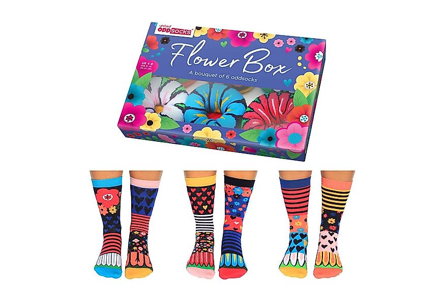 United Oddsocks Freizeitsocken Flower Box Blumen Oddsocks Socken in 37-42 i günstig online kaufen