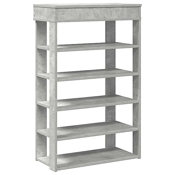 vidaXL Schuhregal Schuhregal Betongrau 60x30x98 cm günstig online kaufen