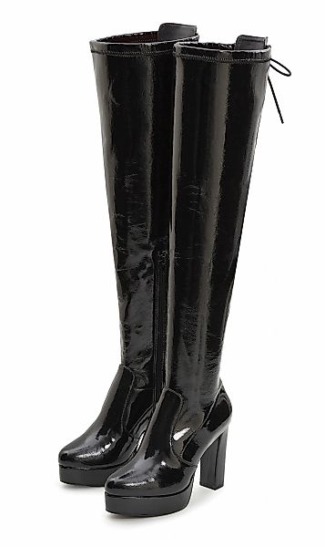 LASCANA Belle Affaire Overkneestiefel "High-Heel-Stiefelette mit Plateau," günstig online kaufen