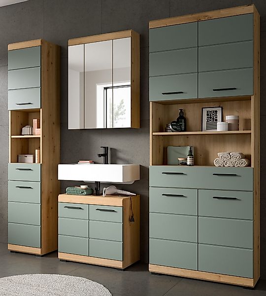 Inn.Furn Badmöbel-Set Shawn, (Badezimmer in Salbei günstig online kaufen