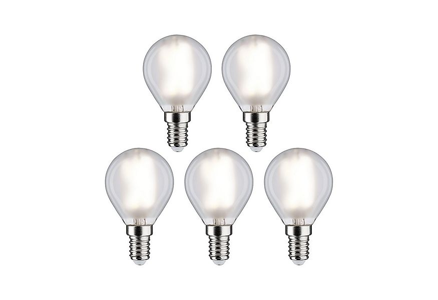 Paulmann LED-Leuchtmittel 5er Pack Tropfen 470lm 4000K matt 230V, E14, 5 St günstig online kaufen